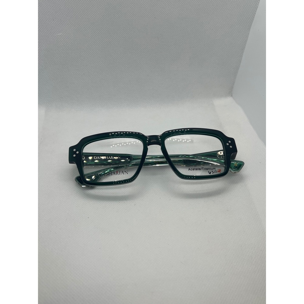 Dansharian Spas DN01401AW Green Acetate Titanium Eyeglasses 53-17-145